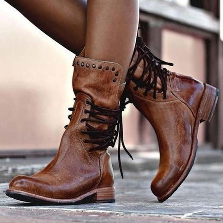 Rose - Leather boots