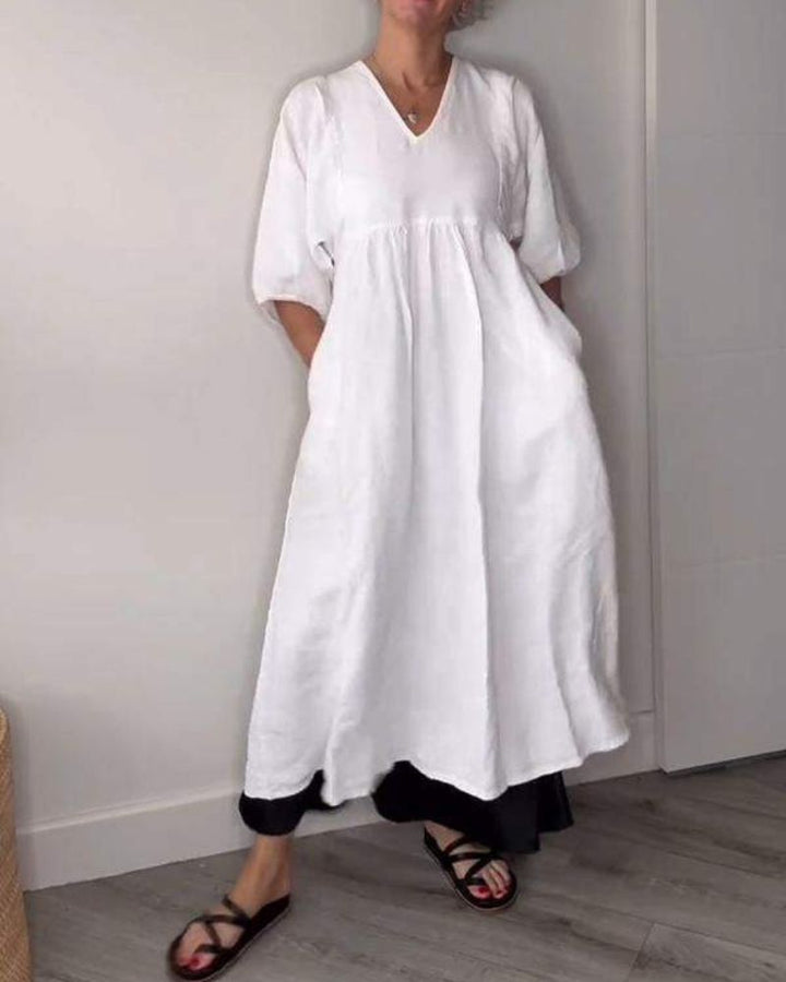 Bettina™ - Relaxed V-Neck Maxi Dress