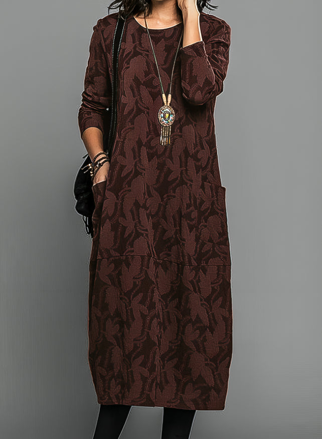 Lea - casual round-neck dress