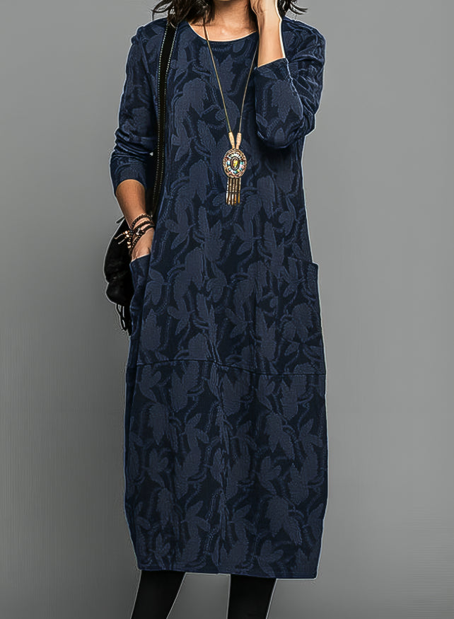 Lea - casual round-neck dress