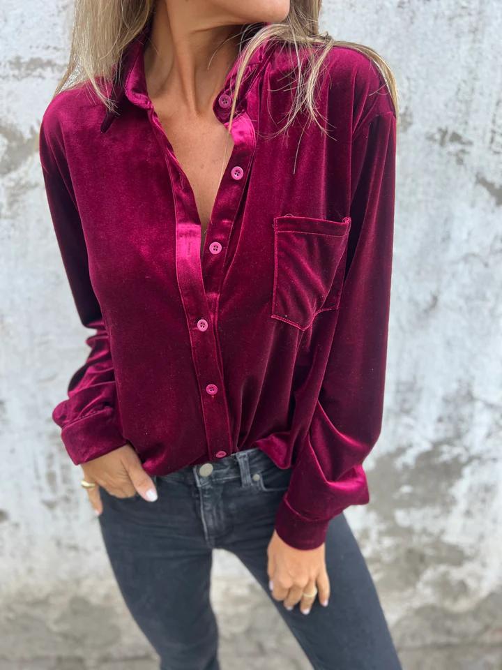 Miriane - Velvet blouse