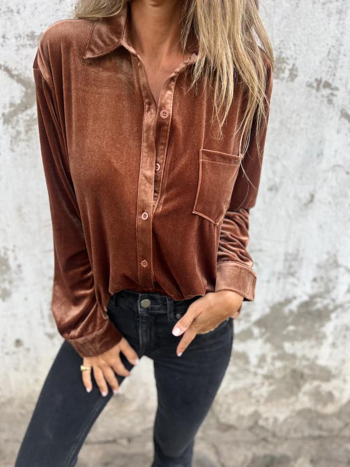 Miriane - Velvet blouse